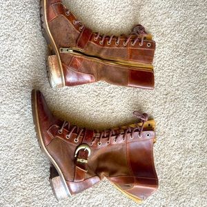 Timberland Brown Combat Boots